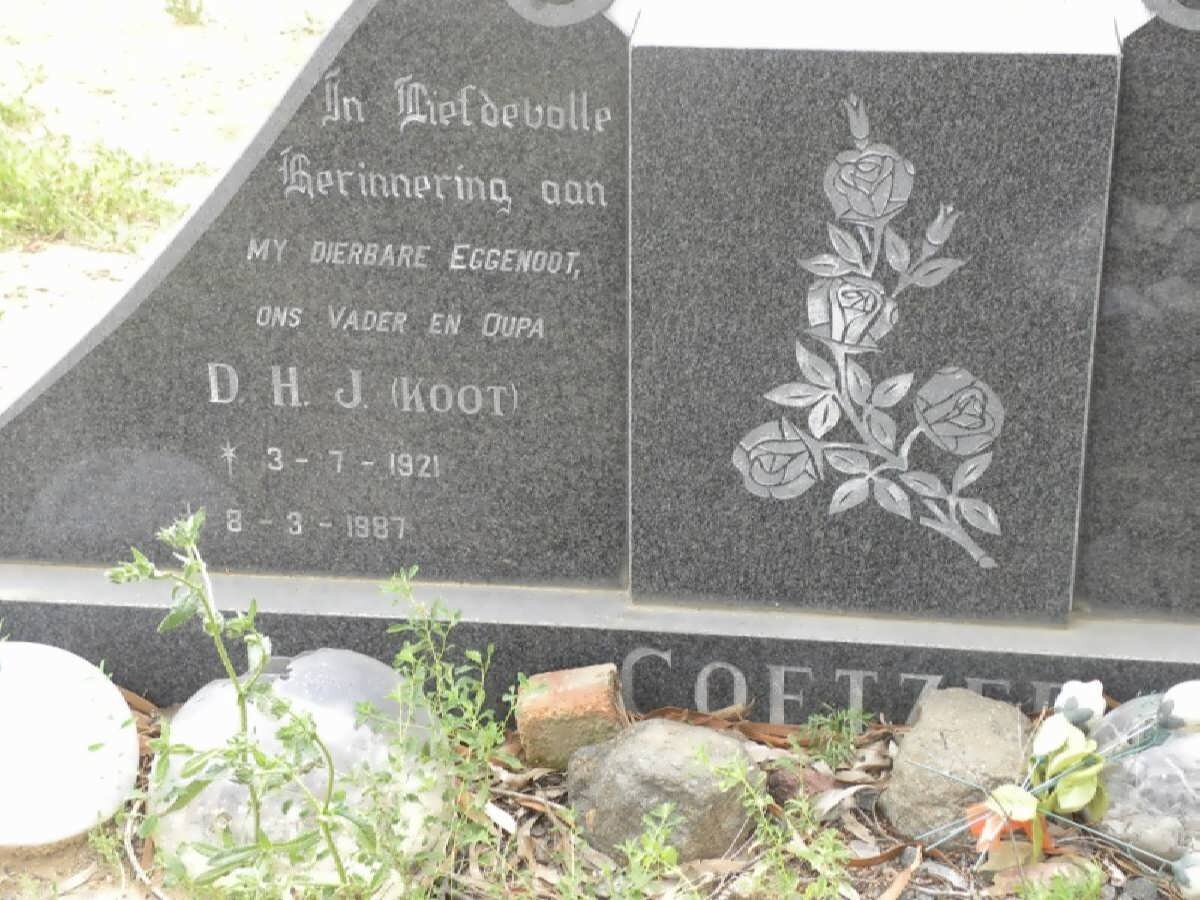 COETZEE D.H.J. 1921-1987