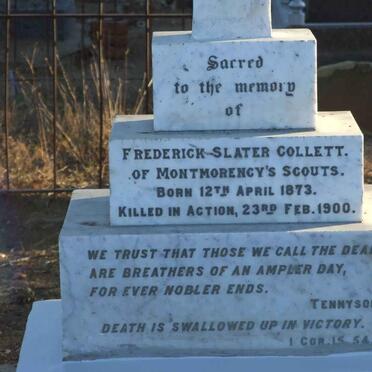 COLLETT Frederick Slater 1873-1900