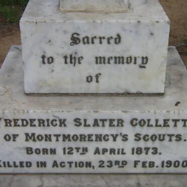 COLLETT Frederick Slater 1873-1900