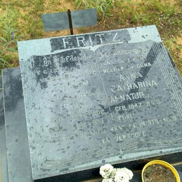 FRITZ Willem Johannes 1934-2001 &amp; Anna Catharina 1947-