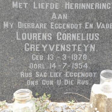 GREYVENSTEYN Lourens Cornelius 1878-1954