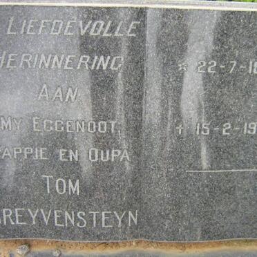 GREYVENSTEYN Tom 1889-1968