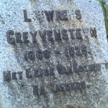 GREYVENSTEYN Louwrens 1860-1925