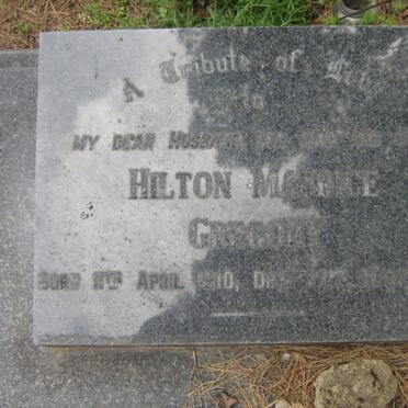 GREGORY Hilton Maurice 1910-1975