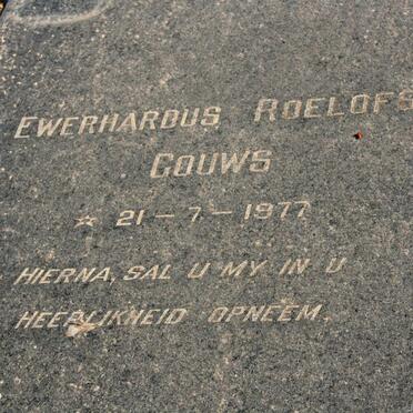 GOUWS Ewerhardus Roelofse -1977