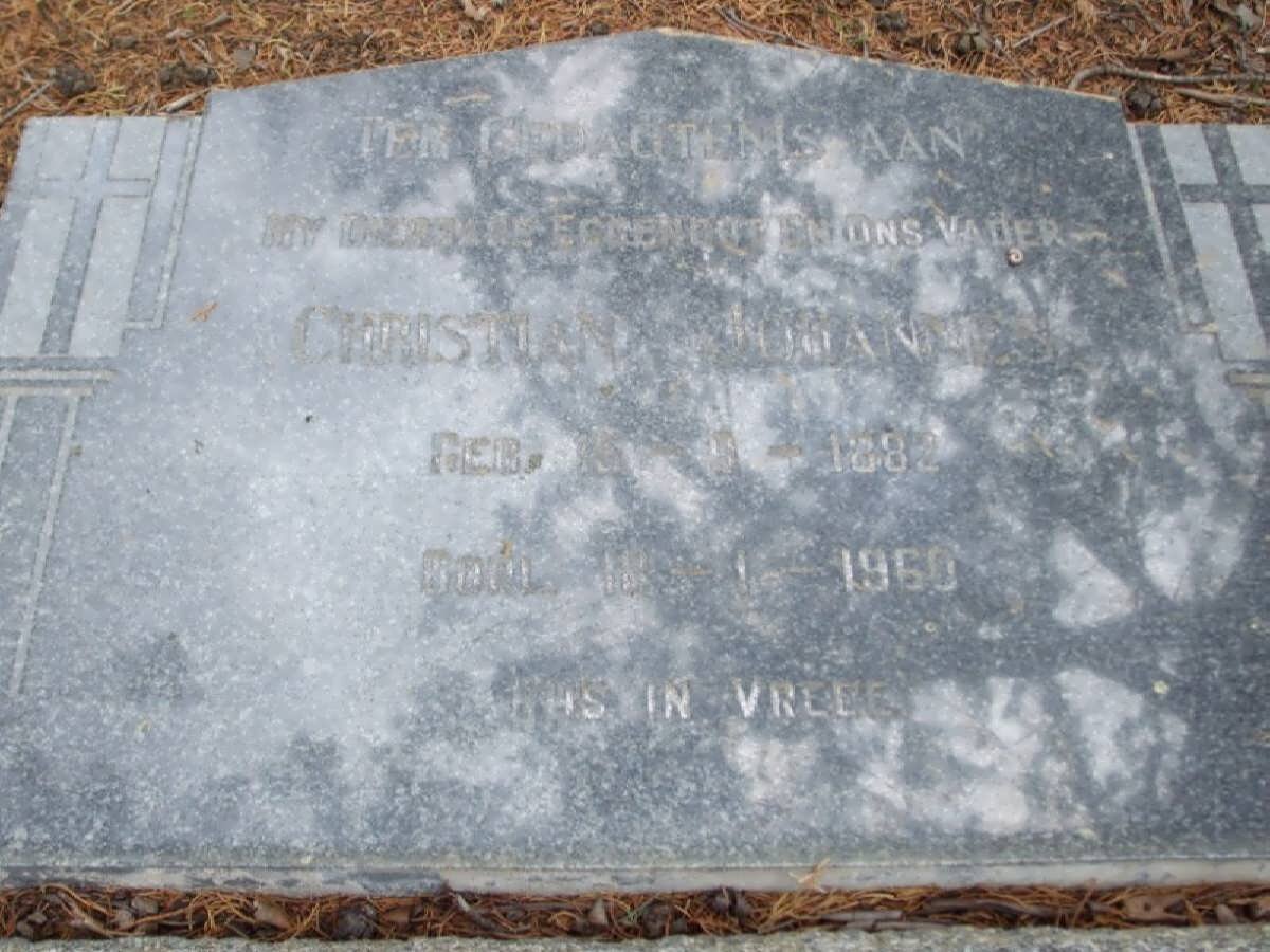 LABUSCHAGNE Christiaan Johannes 1882-1960