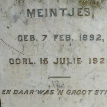 MEINTJES 1892-1928