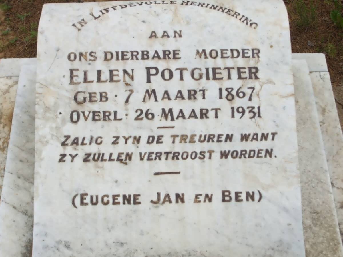 POTGIETER Ellen 1867-1931