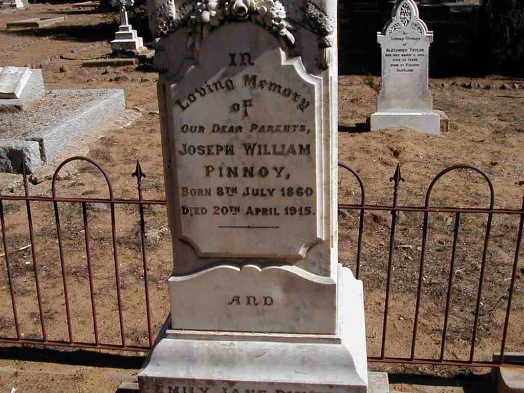 PINNOY Joseph William 1860-1915