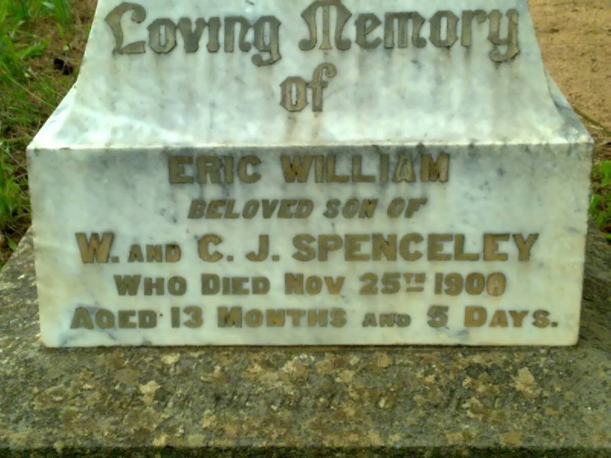 SPENCELEY Eric William -1900