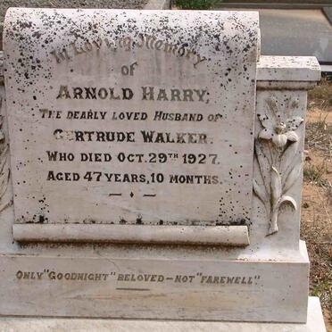 WALKER Arnold Harry -1927