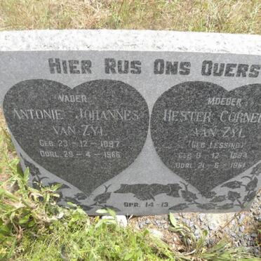 ZYL Antonie Johannes, van 1887-1966 &amp; Hester Cornelia LESSING 1884-1961