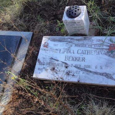 BEKKER Phillipina Catherina nee MEINTJIES 1931-1995