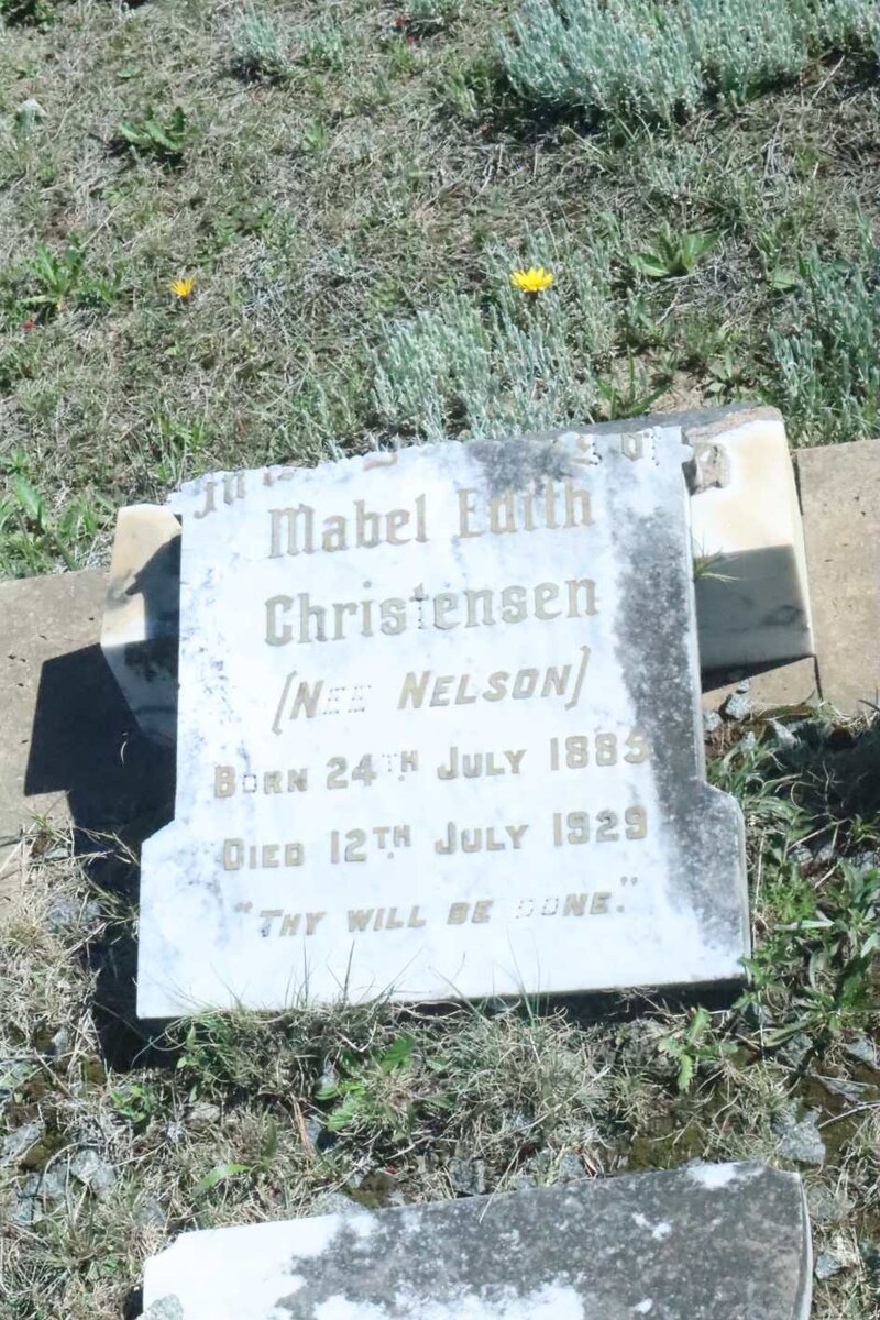 CHRISTENSEN Mabel Edith nee NELSON 1885-1929