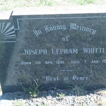 WHITTLE Joseph Lepham 1881-1963