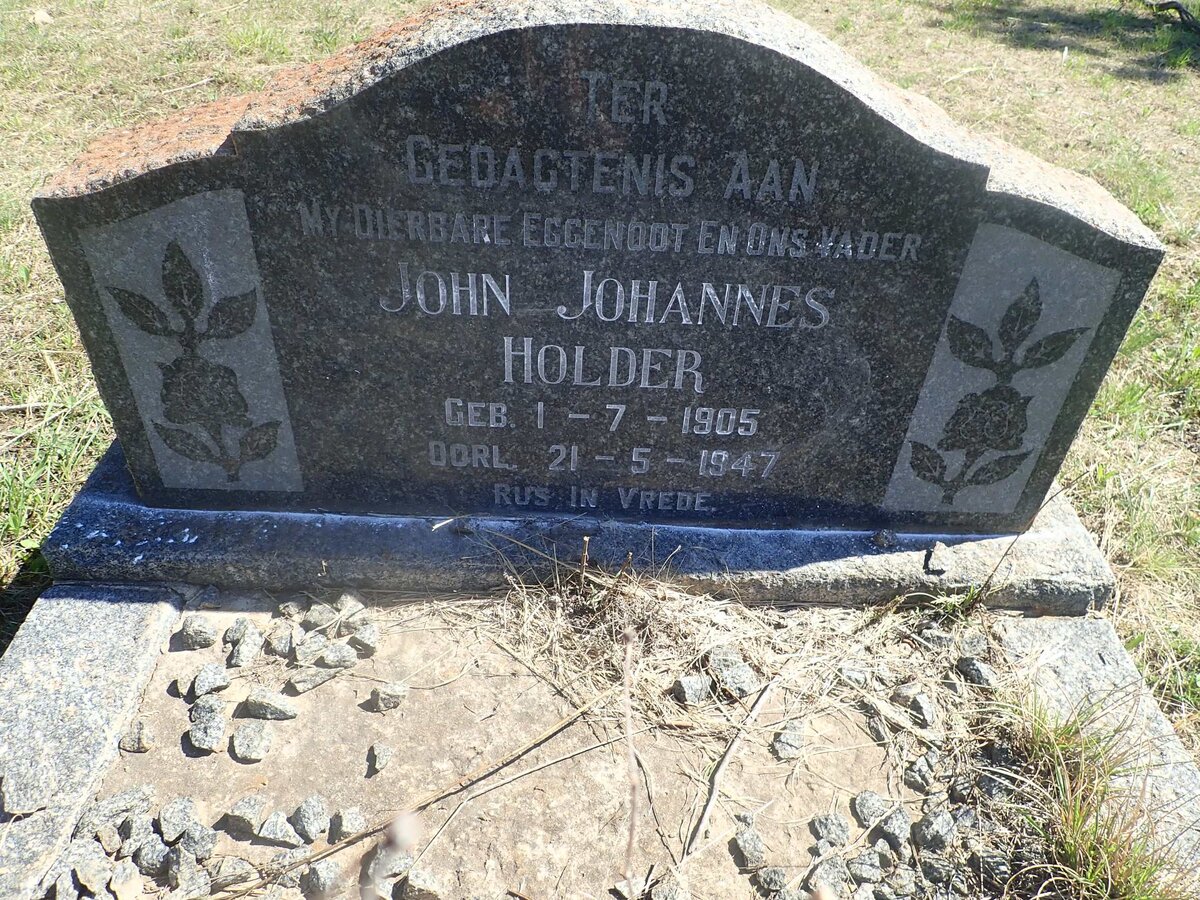 HOLDER John Johannes 1905-1947