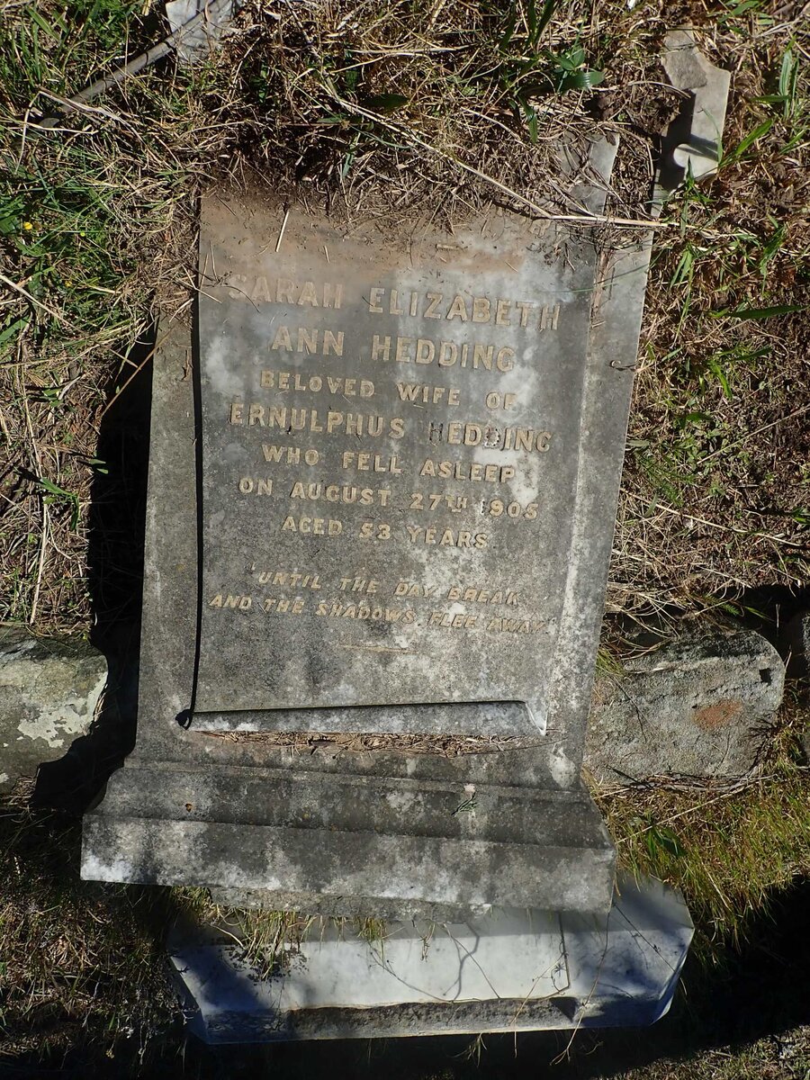HEDDING Sarah Elizabeth Ann -1905