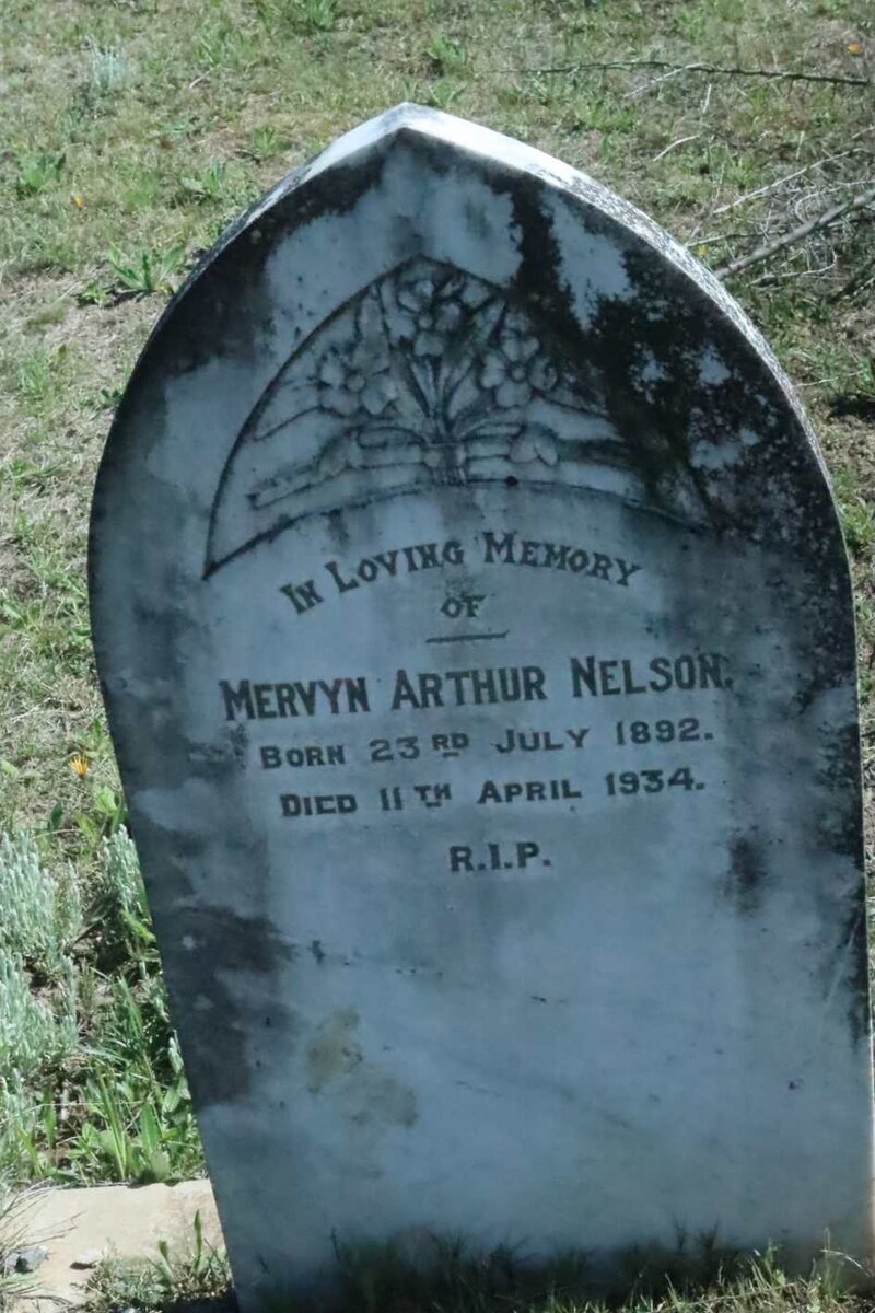 NELSON Mervyn Arthur 1892-1934