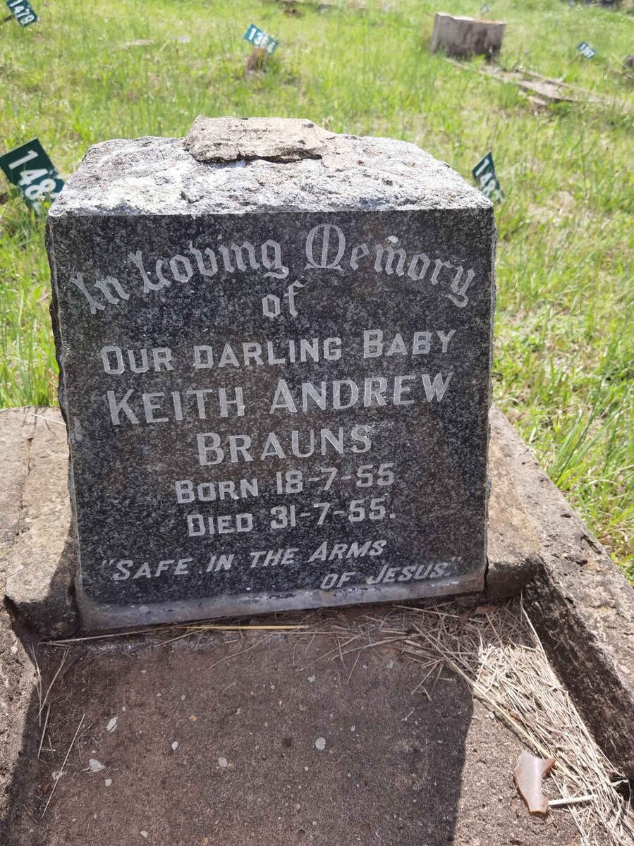 BRAUNS Keith Andrew 1955-1955