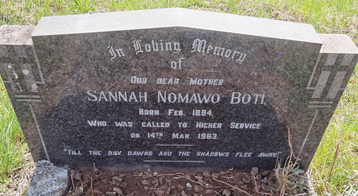 BOTI Sannah Nomawo 1894-1963