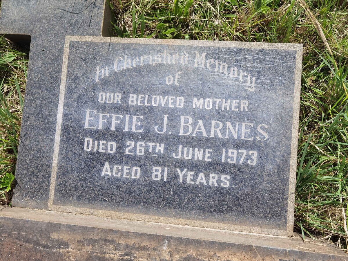 BARNES Effie J. -1973
