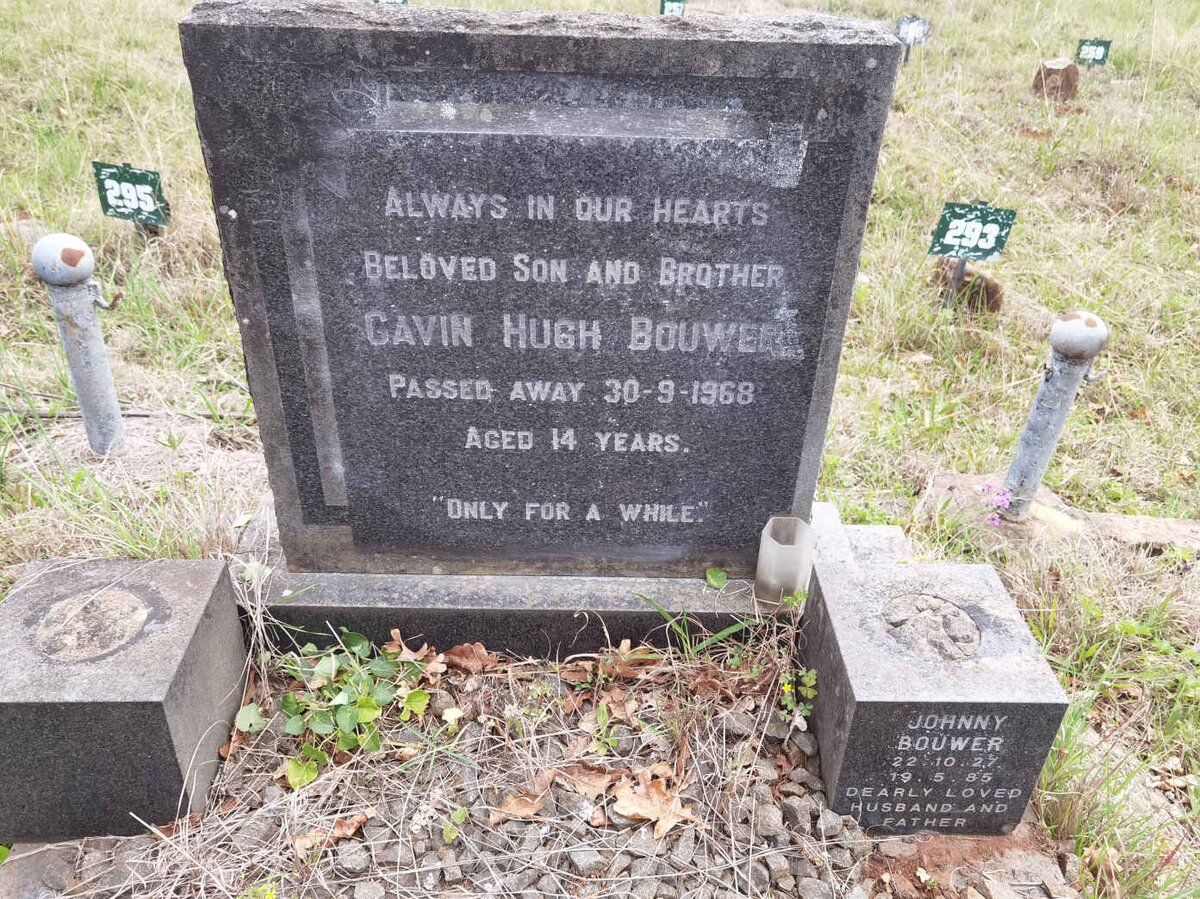 BOUWER Johnny 1927-1985 :: BOUWER Gavin Hugh -1968