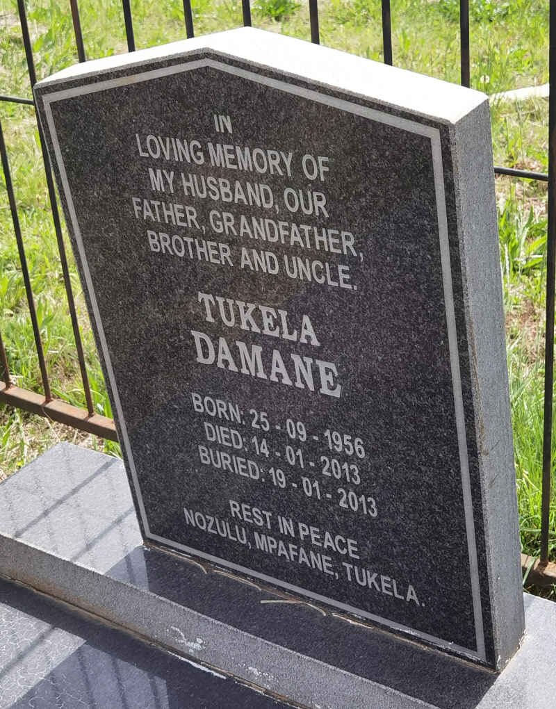 DAMANE Tukela 1956-2013
