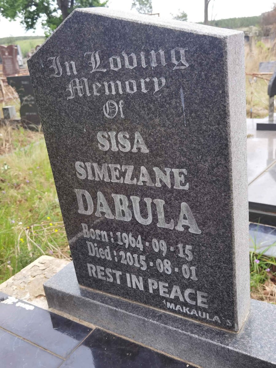DABULA Sisa Simezane 1964-2015
