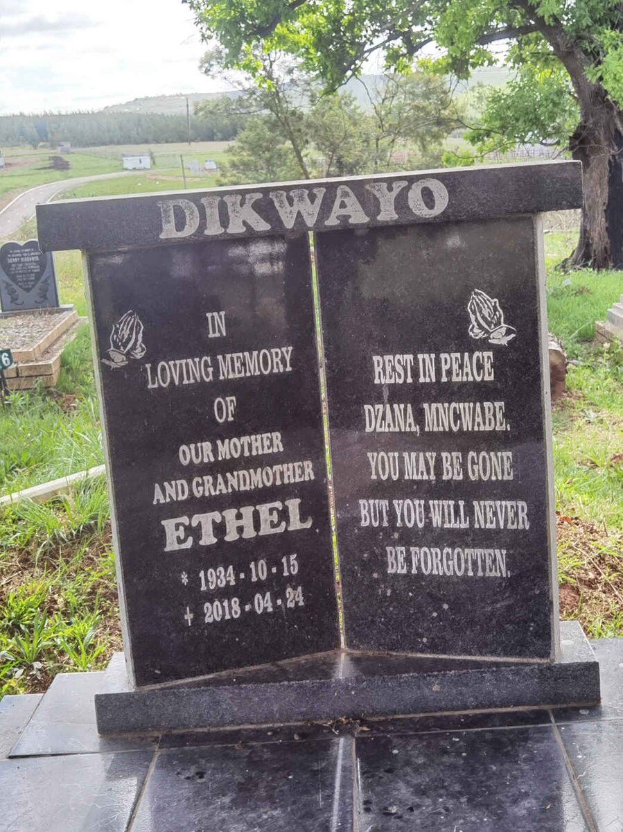 DIKWAYO Ethel 1934-2018