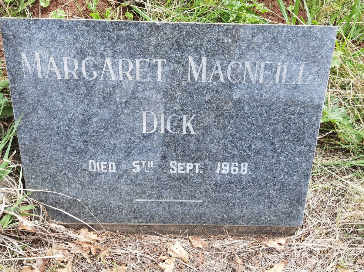 DICK Margaret Macneill -1968