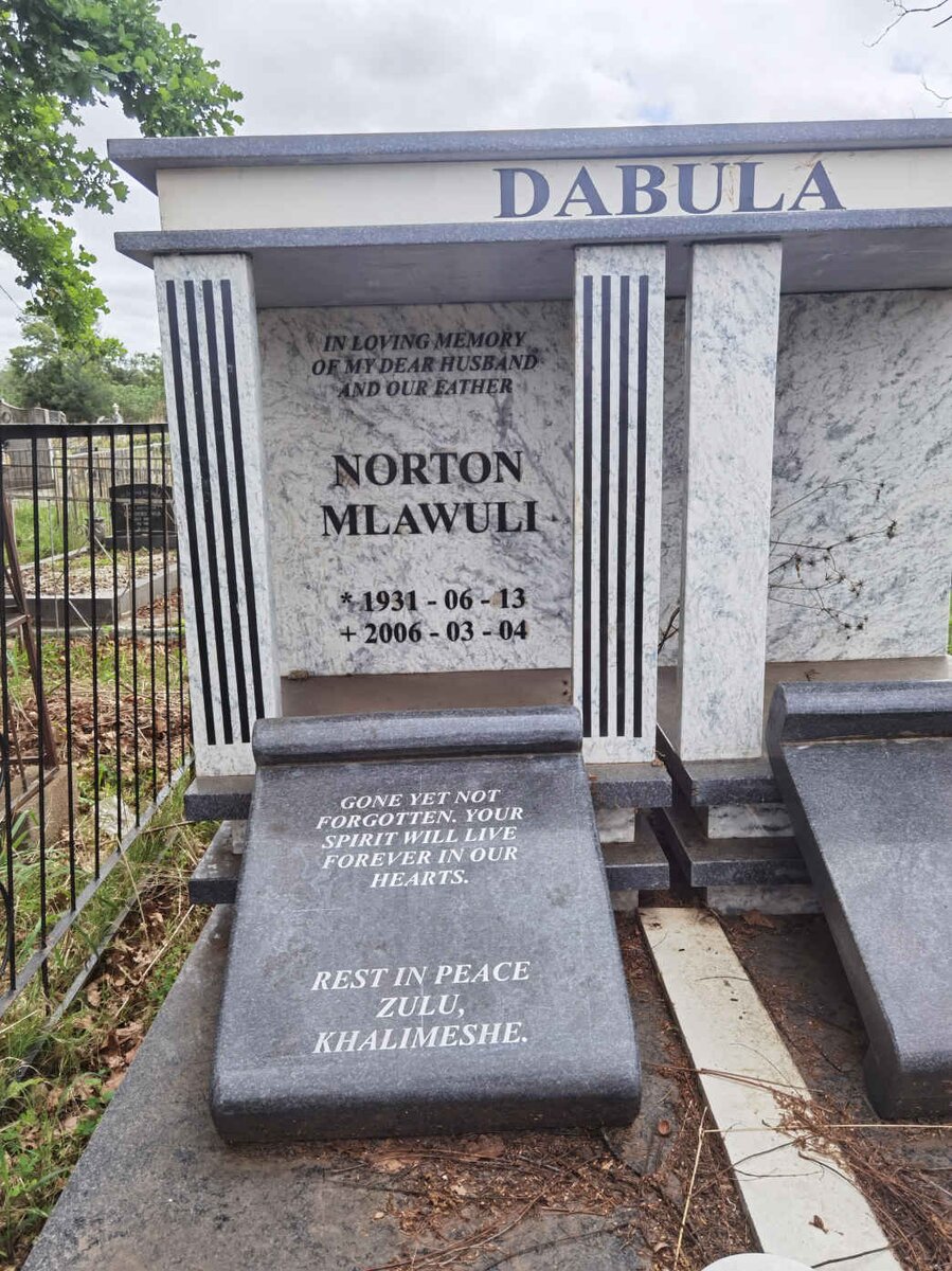 DABULA Norton Mlawuli 1931-2006