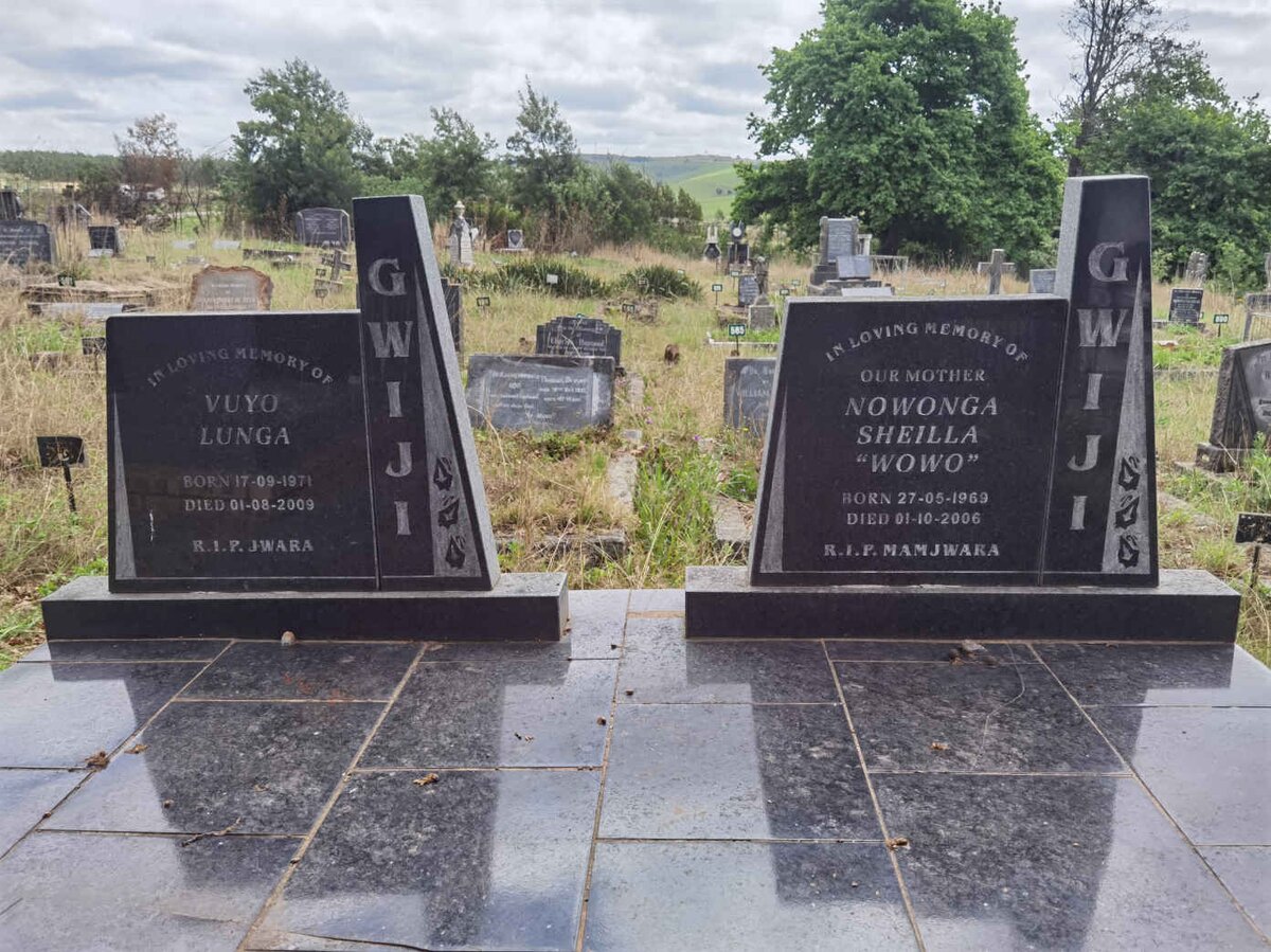 GWIJI Vuyo Lunga 1971-2009 &amp; Nowonga Sheilla 1969-2006