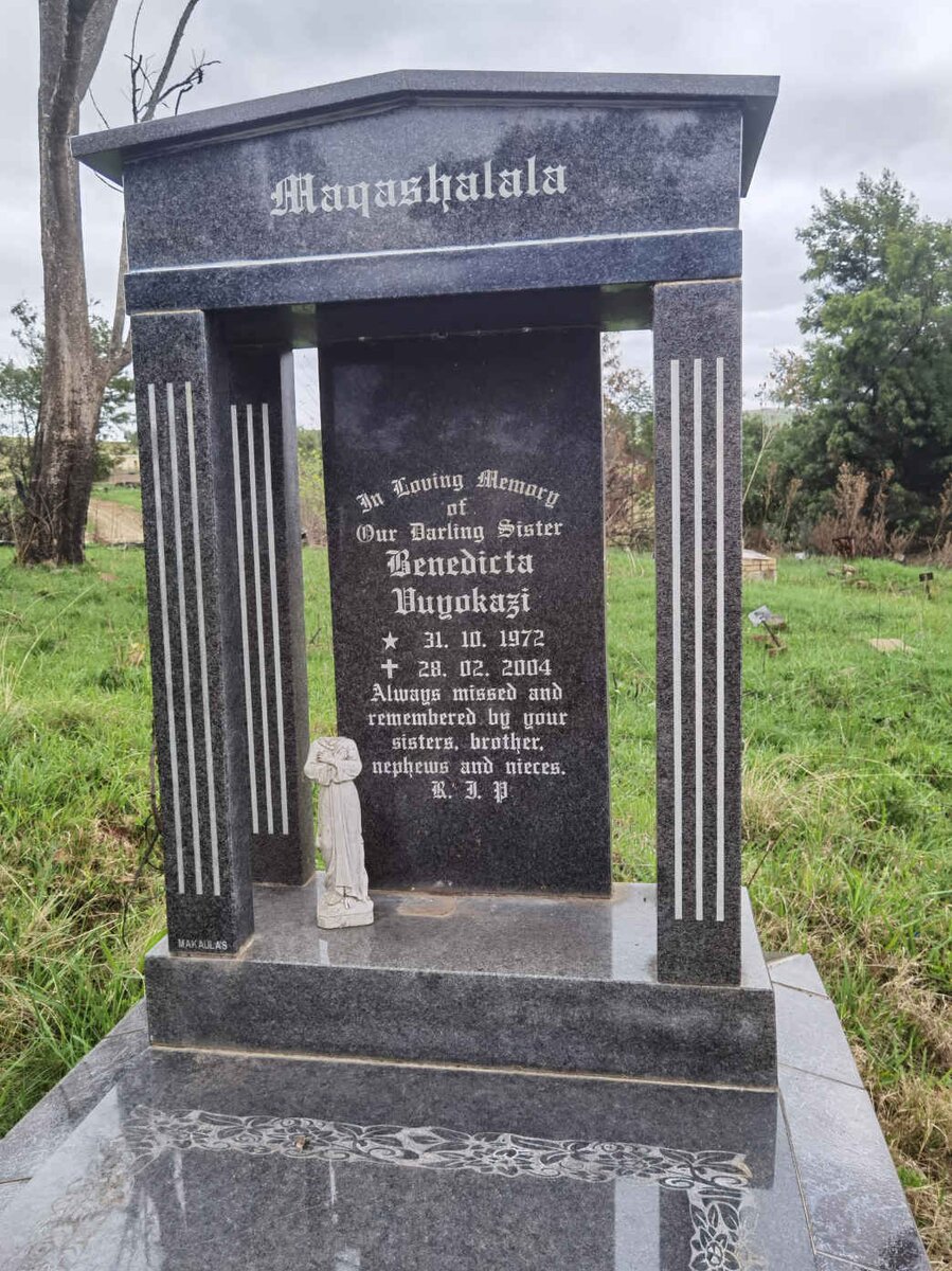 MAQHASHALALA  Benedicta Vuyokazi 1972-2004
