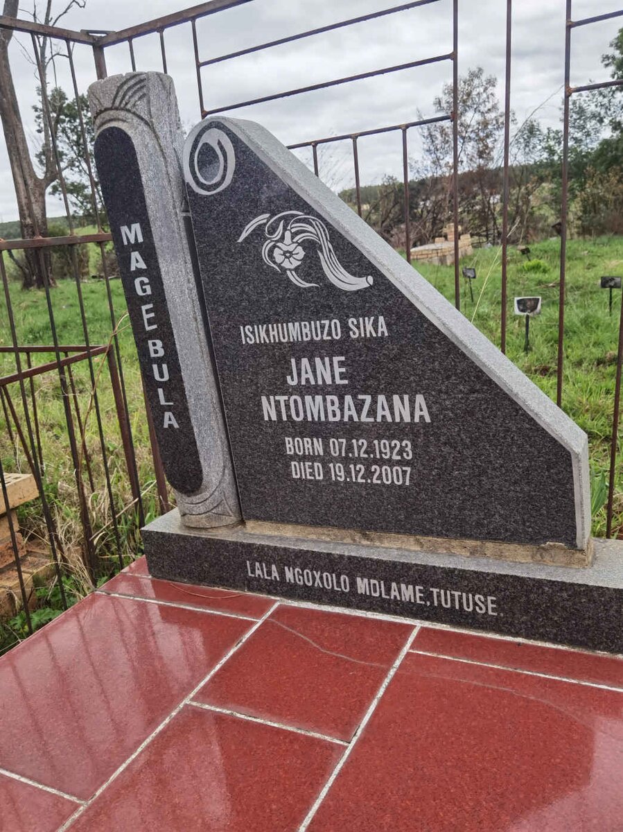 MAGEBULA Jane Ntombazana 1923-2007