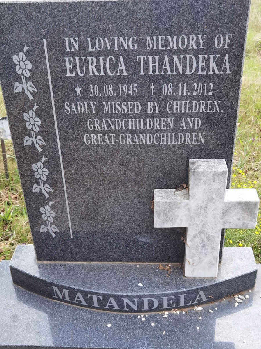 MATANDELA Eurica Thandeka 1945-2012