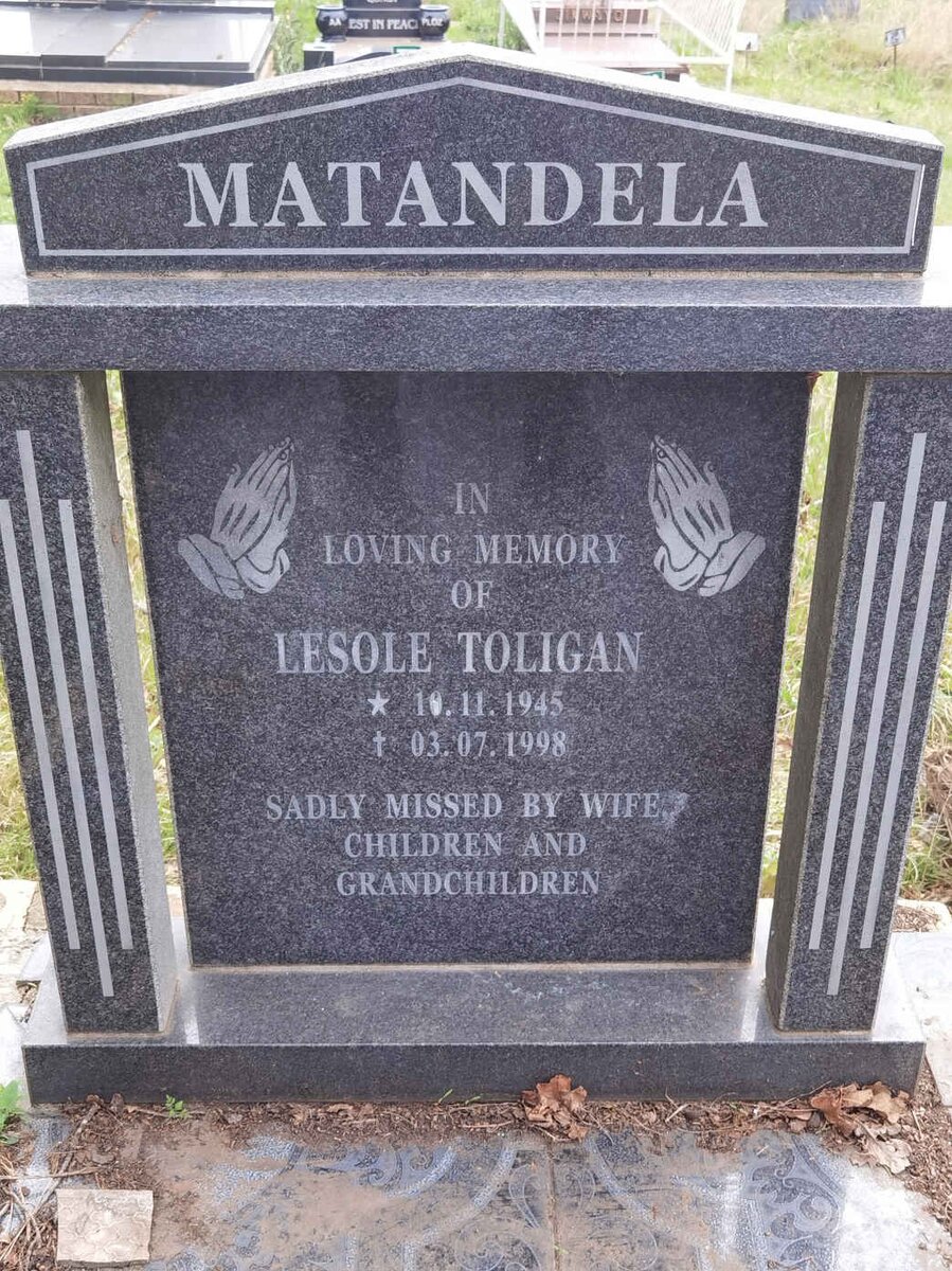 MATANDELA Lesole Toligan 1945-1998
