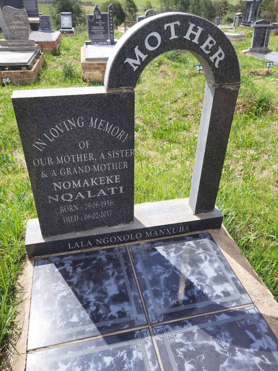 NQALATI Nomakeke 1956-2017