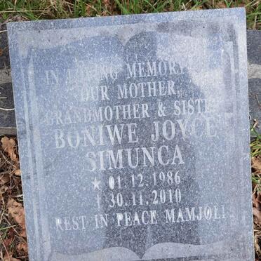 SIMUNCA Boniwe Joyce 1986-2010