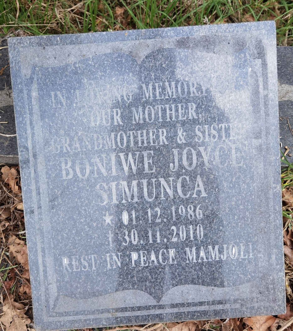 SIMUNCA Boniwe Joyce 1986-2010