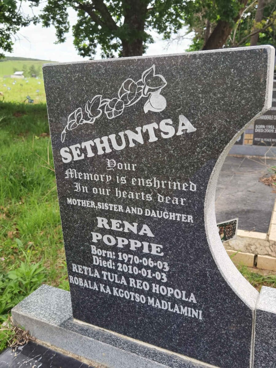 SETHUNTSA Rena Poppie 1970-2010