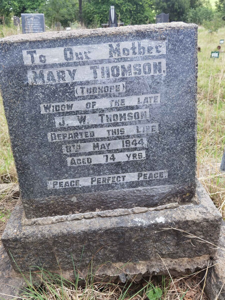 THOMSON Mary nee TUDHOPE -1944