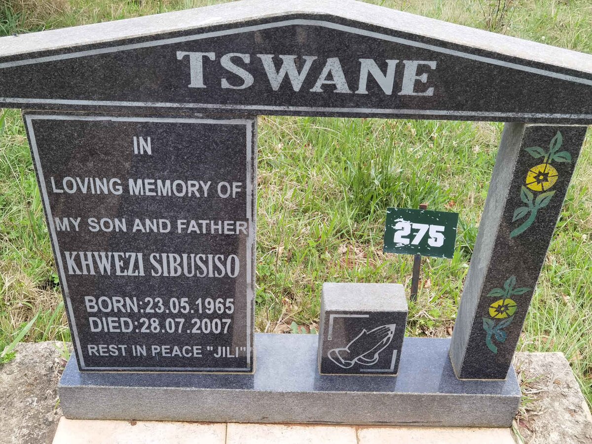 TSWANE Khwezi Sibusiso 1965-2007
