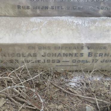 BERNARD Nicolas Johannes 1853-1937 &amp; Maria Aletta BOTHA 1857-1933
