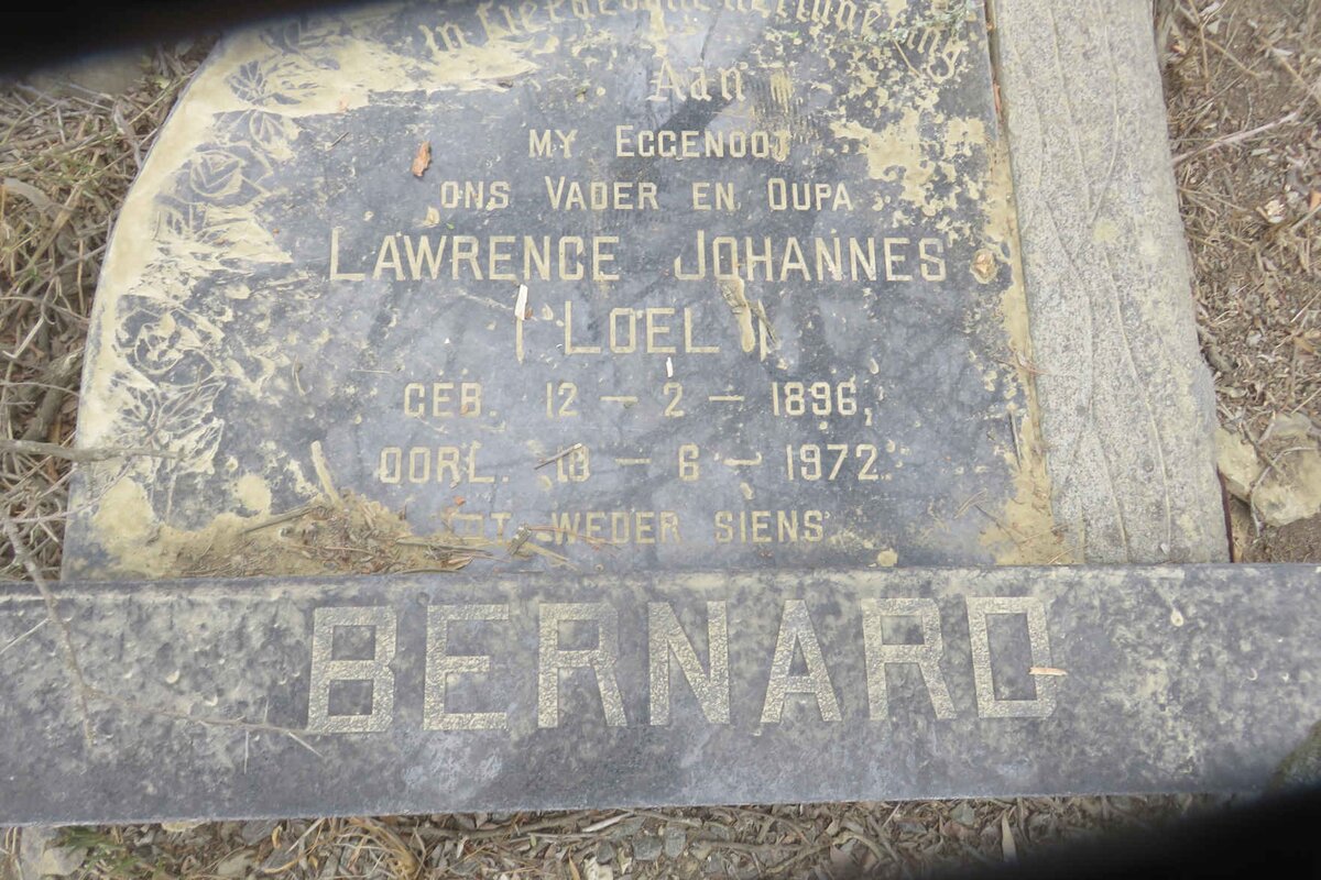 BERNARD Lawrence Johannes 1896-1972