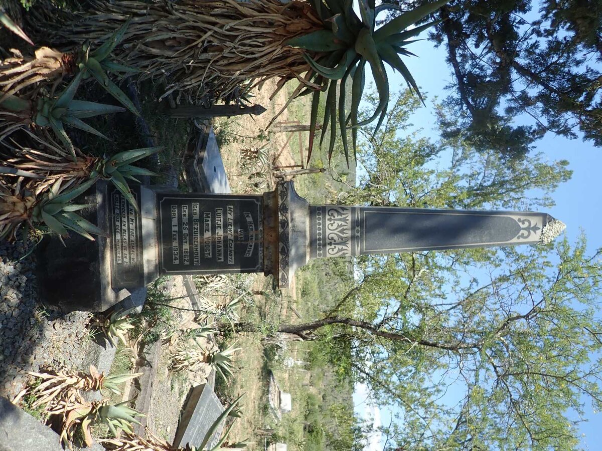 VOOGT Luitje Johanna Marie nee BEZUIDENHOUT 1862-1934