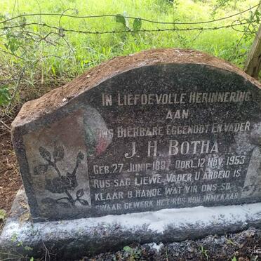 BOTHA J.H. 1887-1953