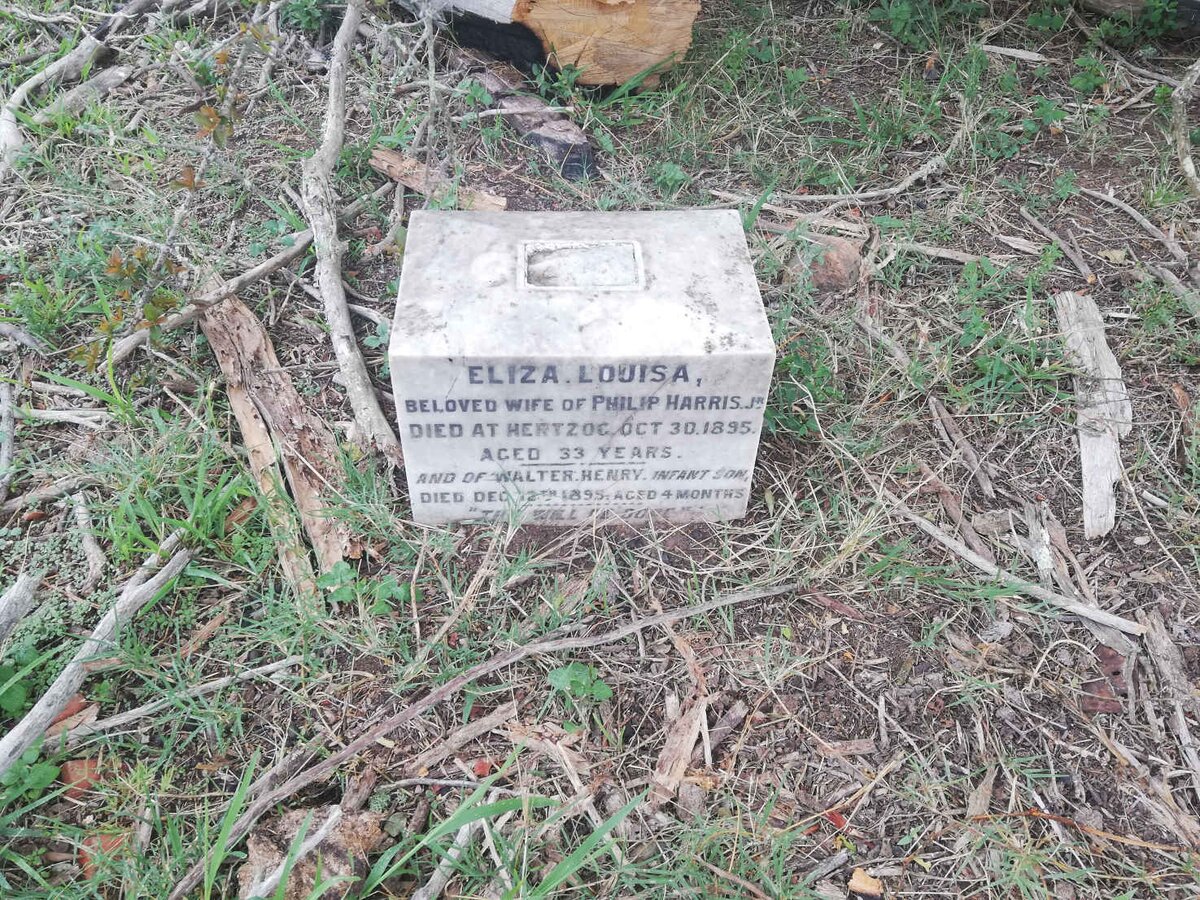HARRIS Eliza Louisa -1895 :: HARRIS Walter Henry -1895