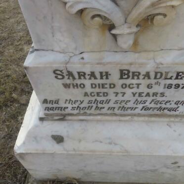 BRADLEY Sarah -1897