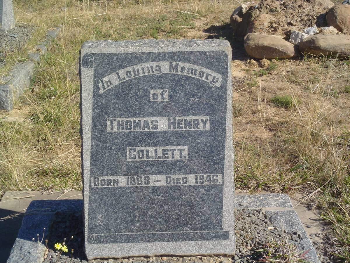 COLLETT Thomas Henry 1868-1946