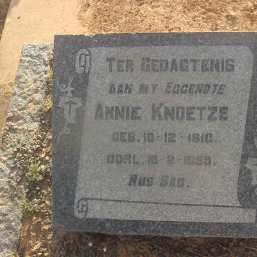 KNOETZE Annie 1910-1959